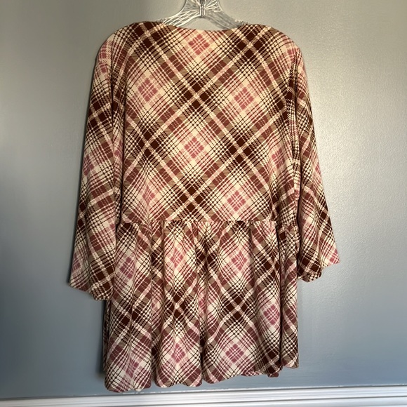 Indigo Rose NWT Plaid Button Down Tunic Fit and Flare sz 2X - Picture 6 of 6